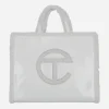 UGG Bags·Tote|Bags·Tote^Telfar Medium Crinkle Leather Shopper White
