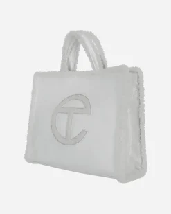 UGG Bags·Tote|Bags·Tote^Telfar Medium Crinkle Leather Shopper White