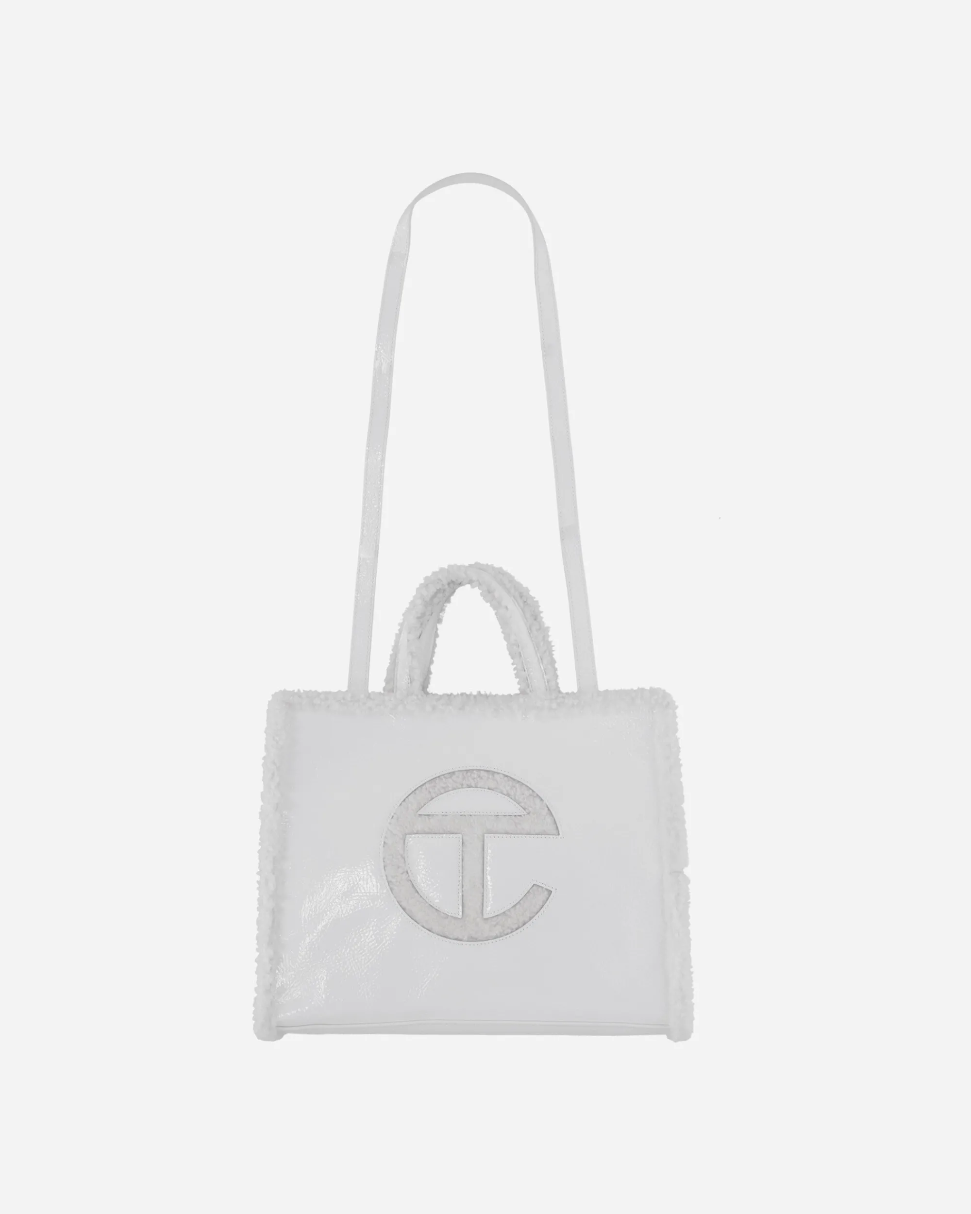 UGG Bags·Tote|Bags·Tote^Telfar Medium Crinkle Leather Shopper White