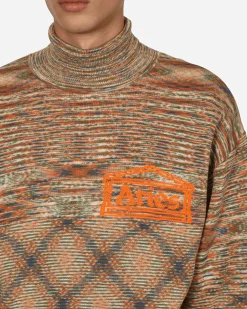 Aries Knitwear^Temple Space Dye Turtleneck Multicolor