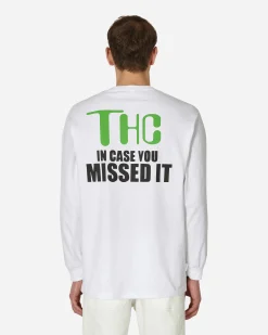 Pleasures T-Shirts^THC Longsleeve T-Shirt White