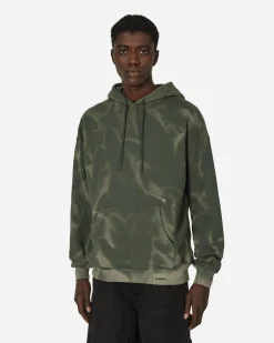 Neighborhood Sweatshirts^Tie-Dye Hooded Sweatshirt Olive Drab