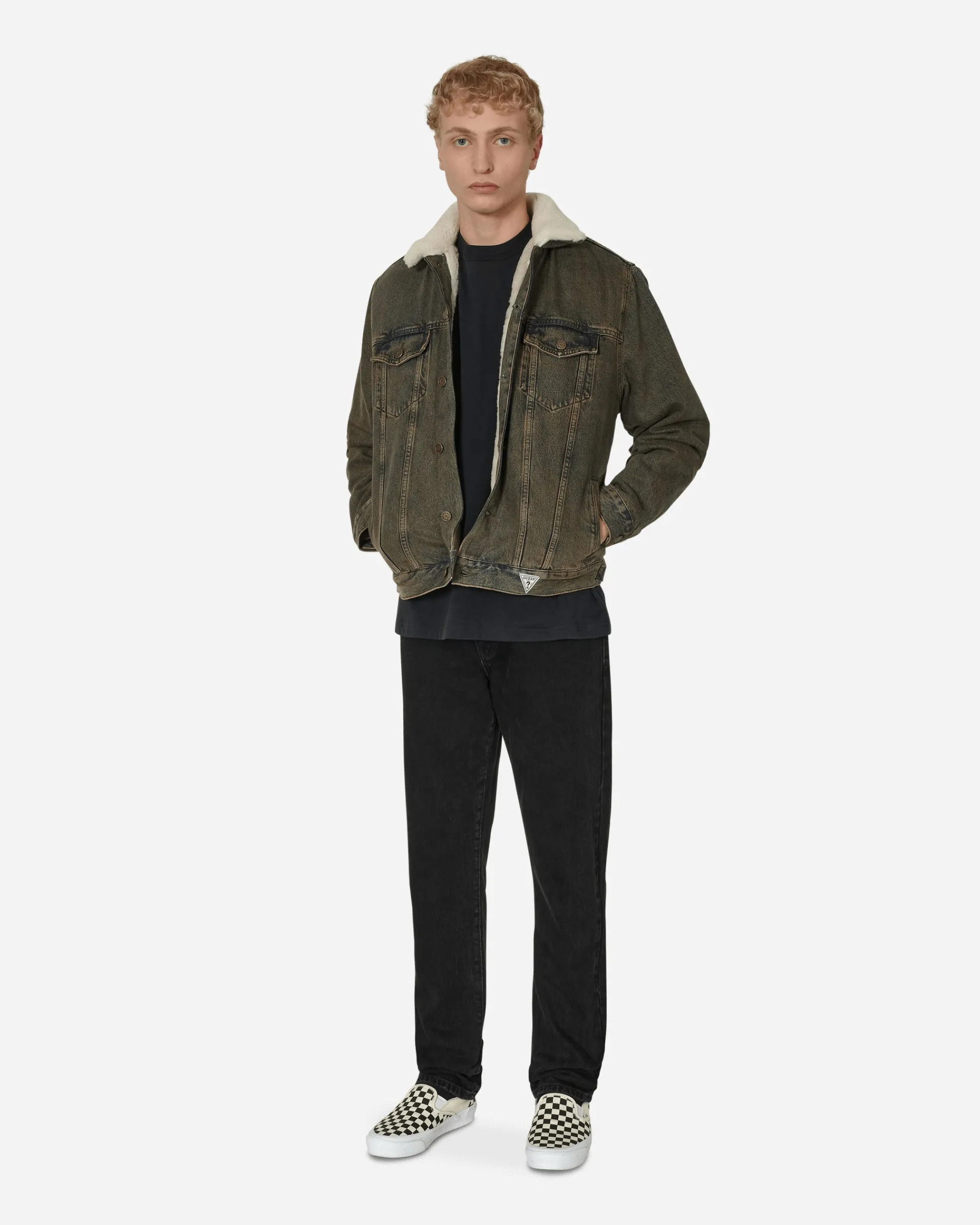 Guess USA Coats And Jackets^Tinted Sherpa Jacket Brown