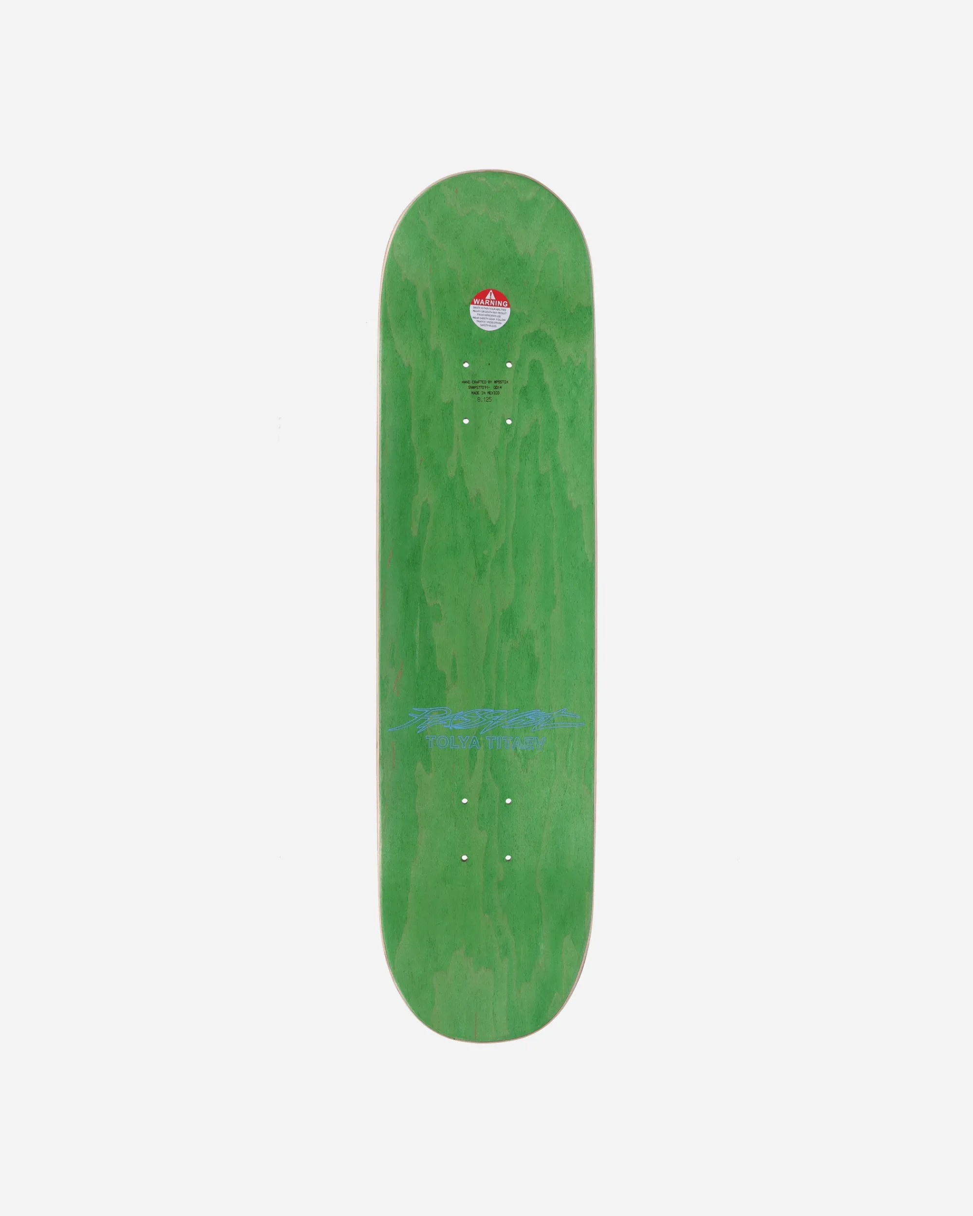 Paccbet Skateboarding^Tolya Titaev Wood Board Blue