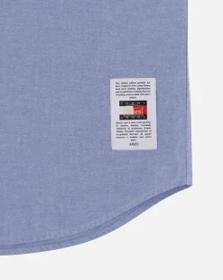 Aries Shirts^Tommy x Remade: Overprinted Pocket Shirt Blue