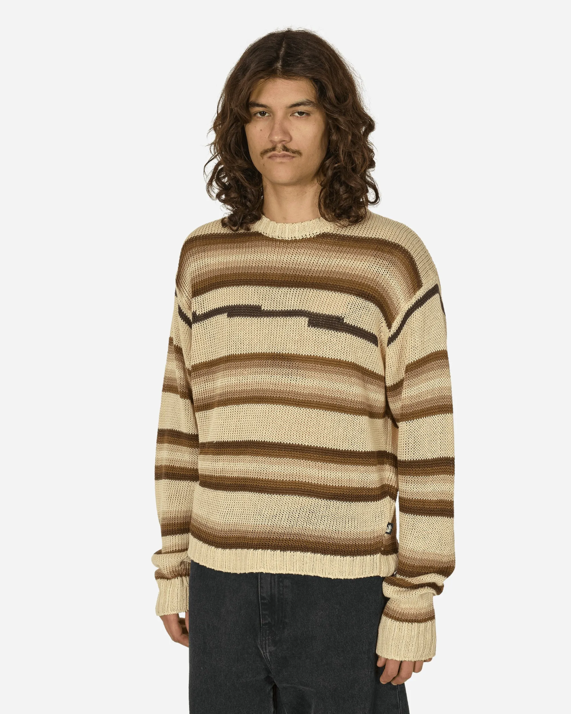 Stüssy Knitwear^Tonal Stripe Sweater Natural