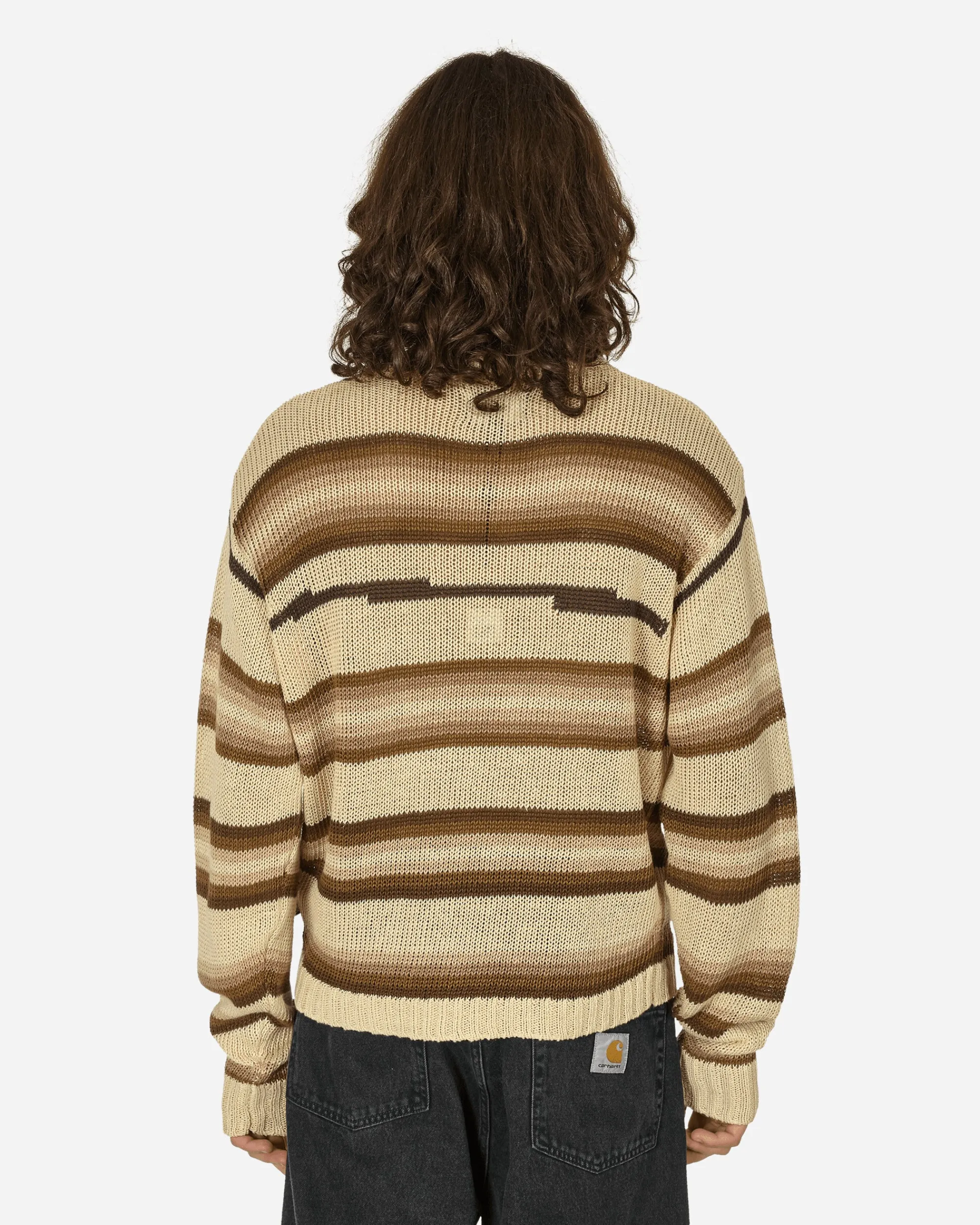 Stüssy Knitwear^Tonal Stripe Sweater Natural
