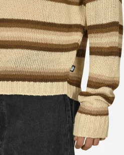 Stüssy Knitwear^Tonal Stripe Sweater Natural