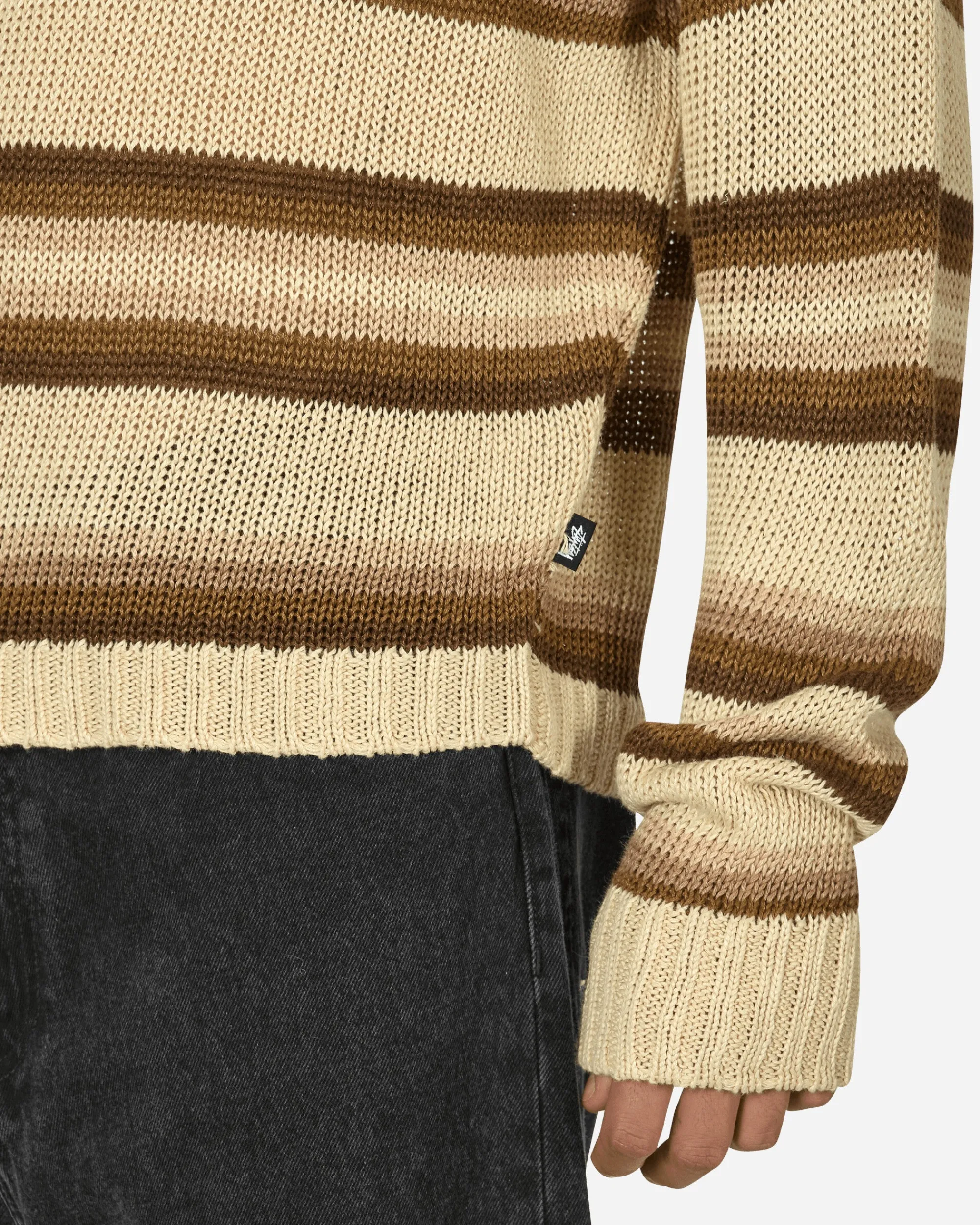 Stüssy Knitwear^Tonal Stripe Sweater Natural