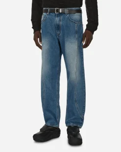 Unaffected Pants^Track Denim Pants Dark Blue