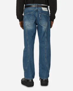 Unaffected Pants^Track Denim Pants Dark Blue