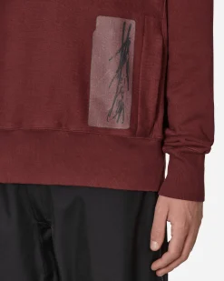 GR10K Sweatshirts^Transcript Stoarage Unbrushed Crewneck Sweatshirt Red