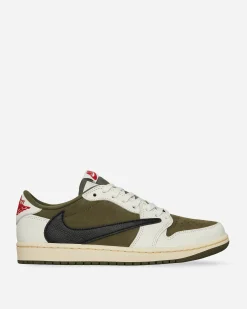 Nike Jordan Sneakers·Low|Sneakers^Travis Scott Air Jordan 1 Low Sneakers Medium Olive