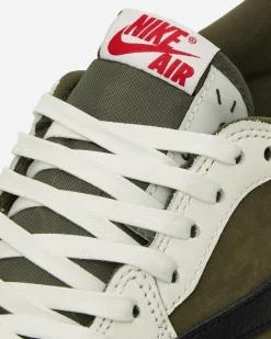 Nike Jordan Sneakers·Low|Sneakers^Travis Scott Air Jordan 1 Low Sneakers Medium Olive