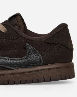 Nike Jordan Sneakers·Low|Kids^Travis Scott Air Jordan 1 Low (TD) Sneakers Velvet Brown / Dark Mocha