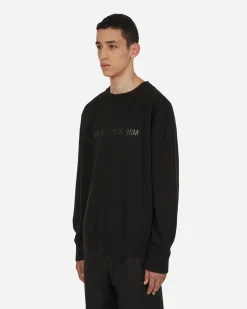 1017 ALYX 9SM Knitwear^Treated Logo Crewneck Sweater Black