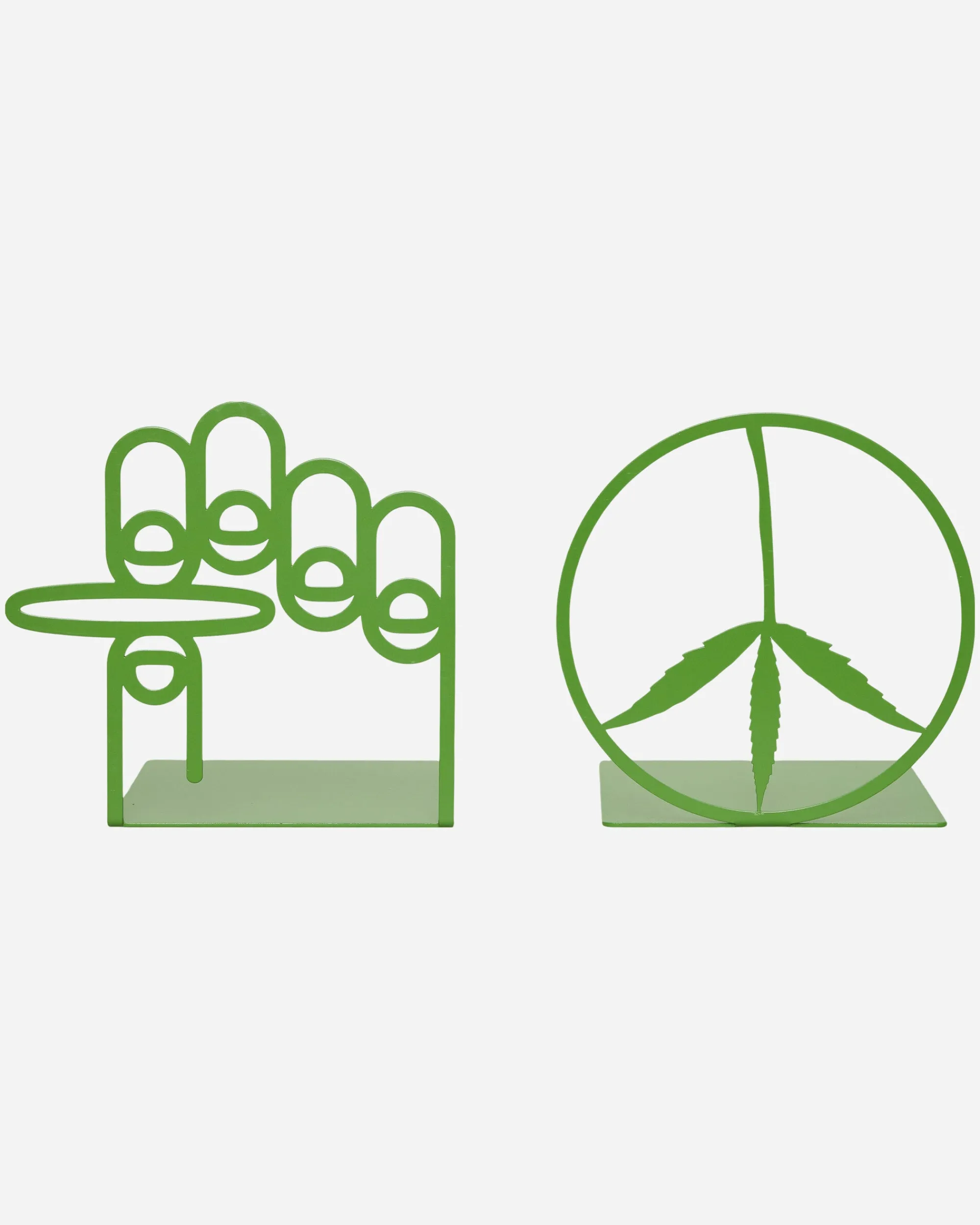 Mister Green Home^Trifecta Bookends Green