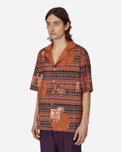 Ahluwalia Shirts^Tunde Short Sleeve Shirt Brown