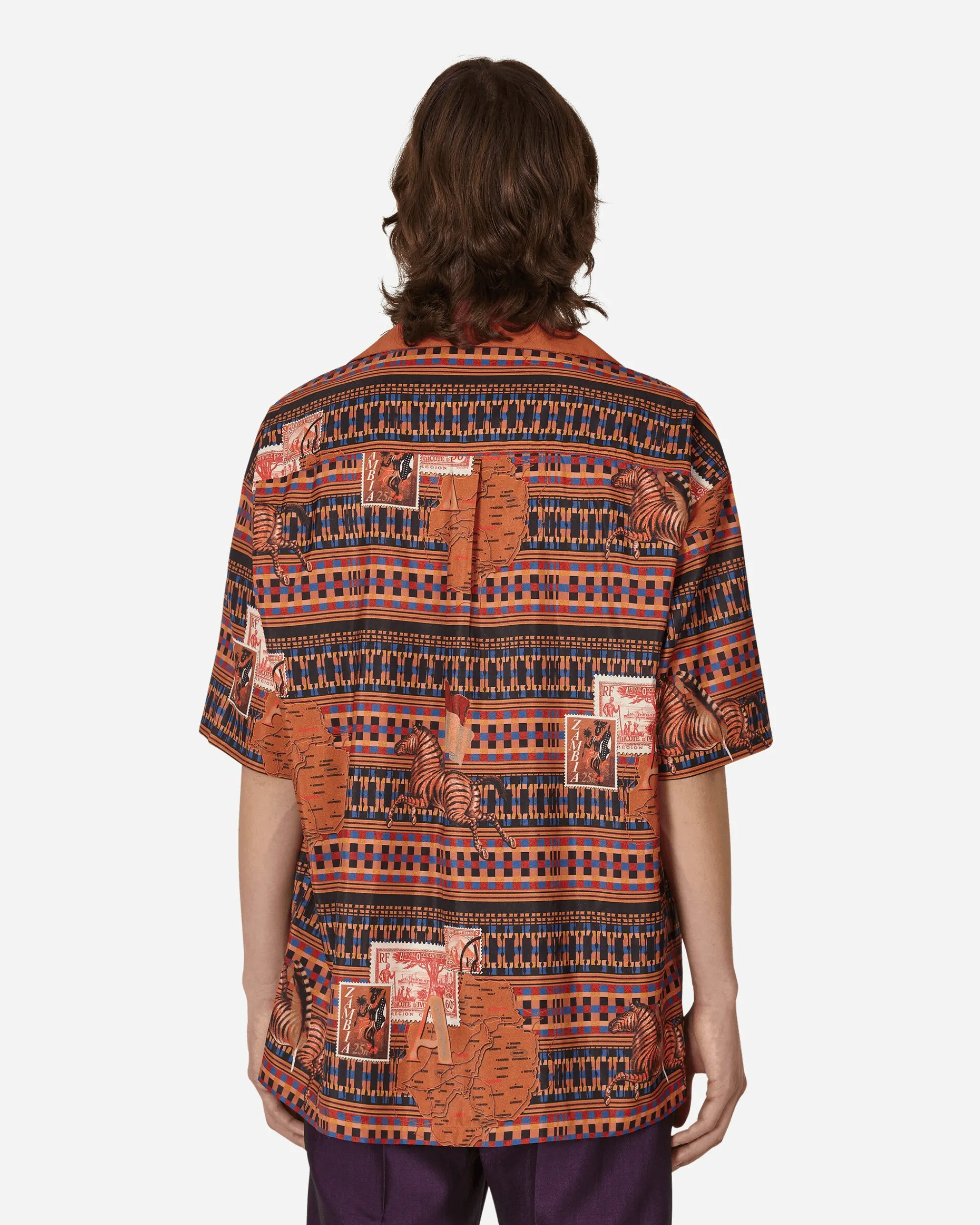 Ahluwalia Shirts^Tunde Short Sleeve Shirt Brown