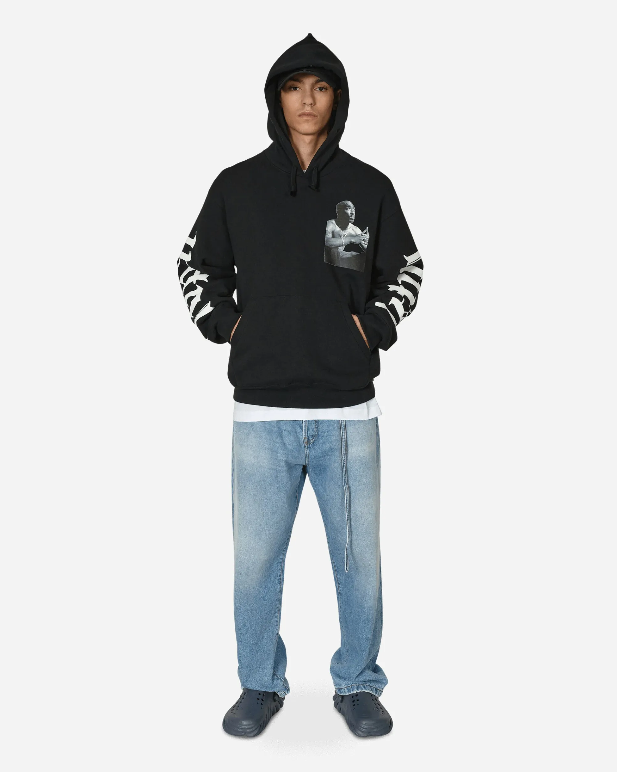 WACKO MARIA Sweatshirts^Tupac Heavy Weight Hooded Sweatshirt (Type-1) Black