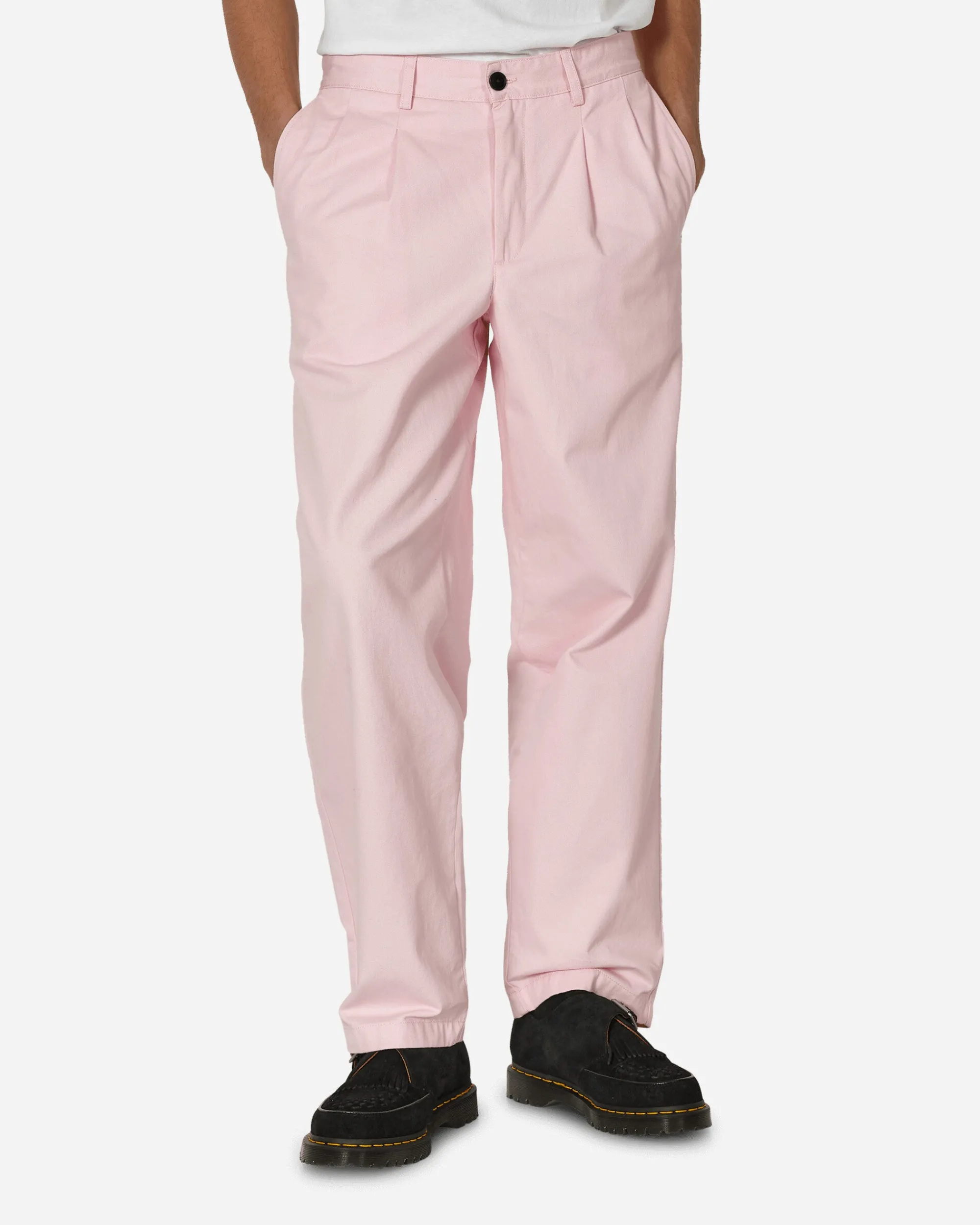 Noah Pants^Twill Double-Pleat Pants Pink