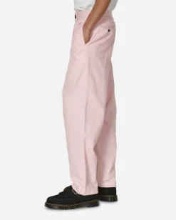 Noah Pants^Twill Double-Pleat Pants Pink