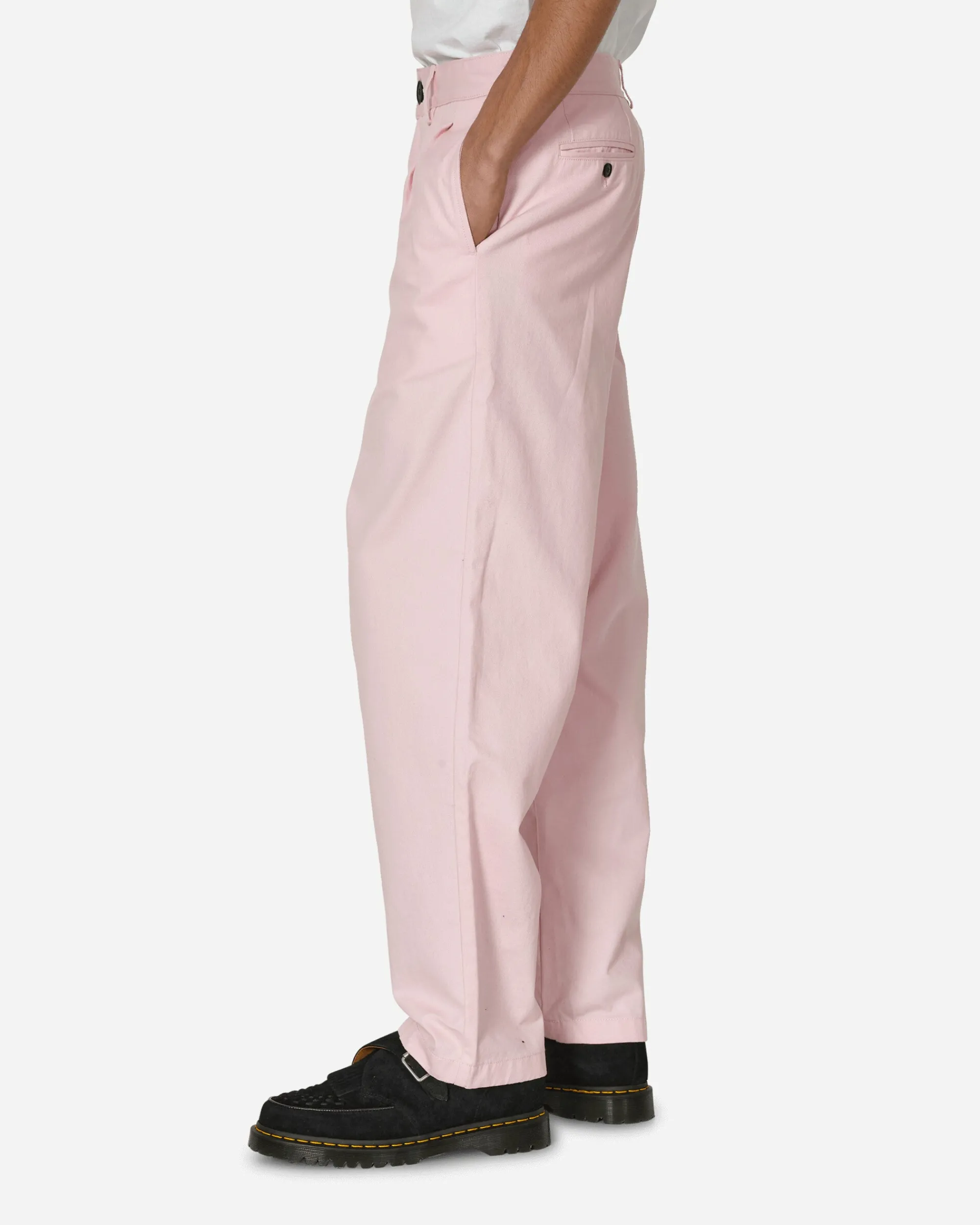 Noah Pants^Twill Double-Pleat Pants Pink