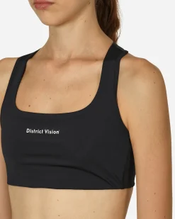 District Vision Underwear^Twin Layer Medium Support Bra Black