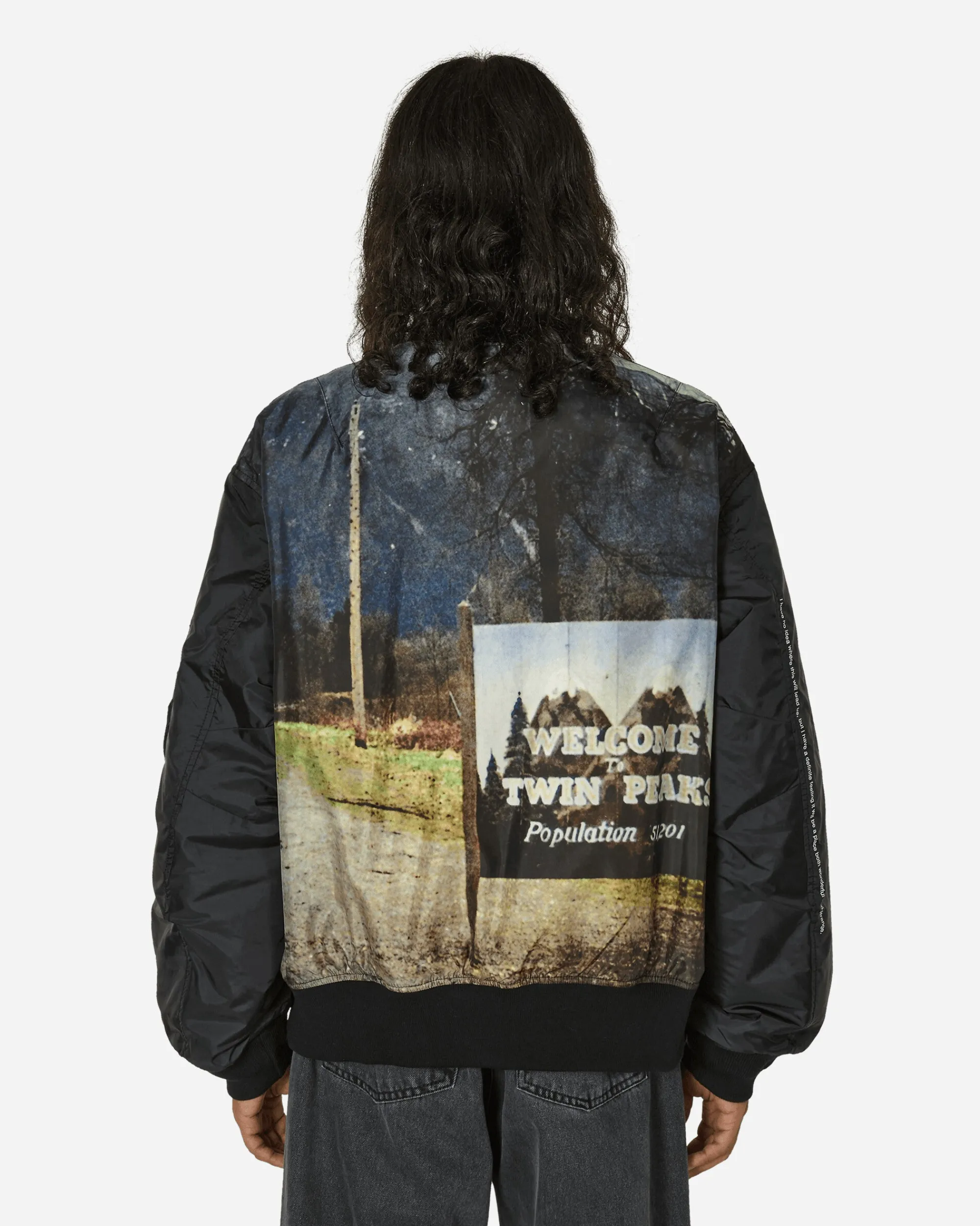 Undercover Coats And Jackets^Twin Peaks Nylon MA-1 Jacket Black