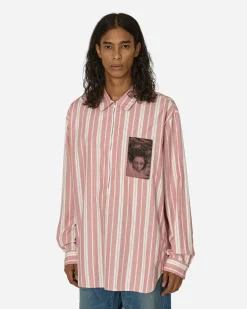 Undercover Shirts^Twin Peaks Striped Shirt Red