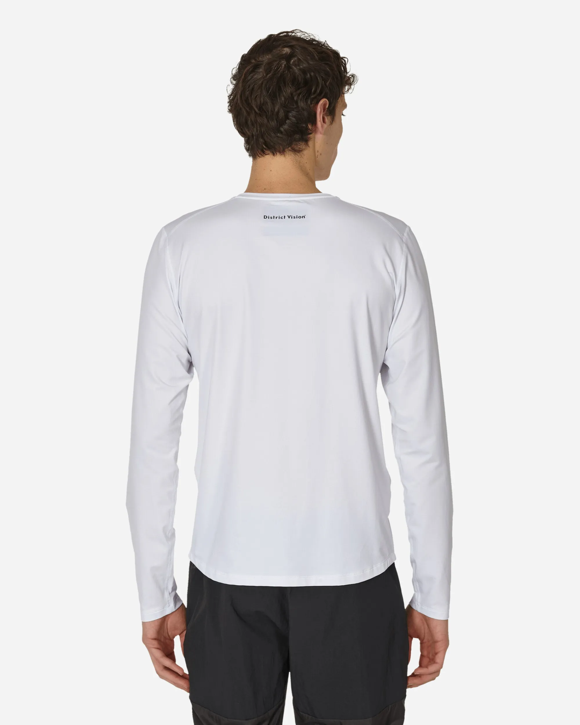 District Vision T-Shirts^Ultralight Aloe Longsleeve T-Shirt White