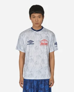 Aries T-Shirts^Umbro Roses Football Jersey White
