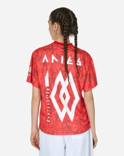 Aries T-Shirts^Umbro Roses Football Jersey Red