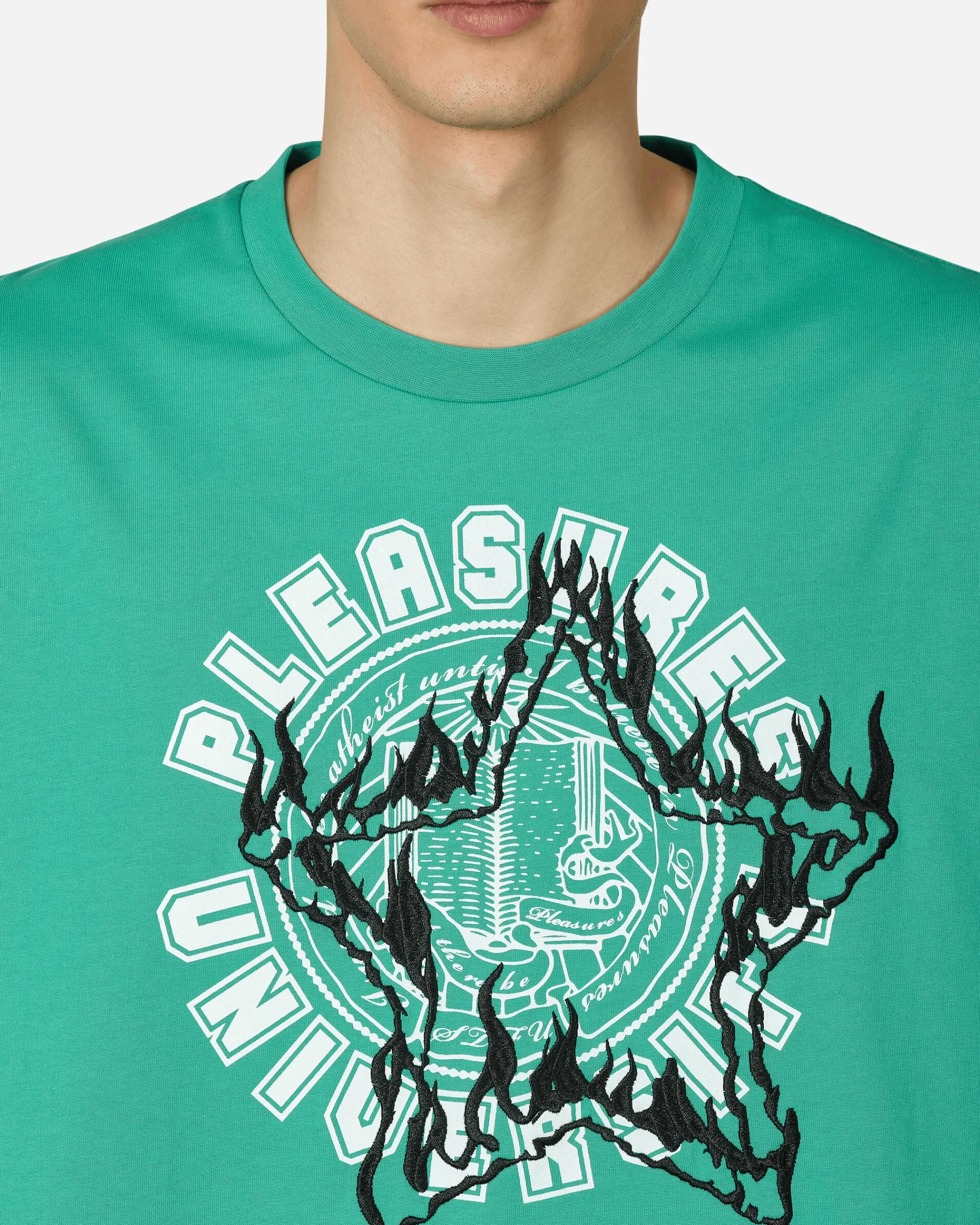 Pleasures T-Shirts^University Heavyweight T-Shirt Green