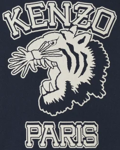 KENZO Paris Sweatshirts^Varsity Hooded Sweatshirt Blue