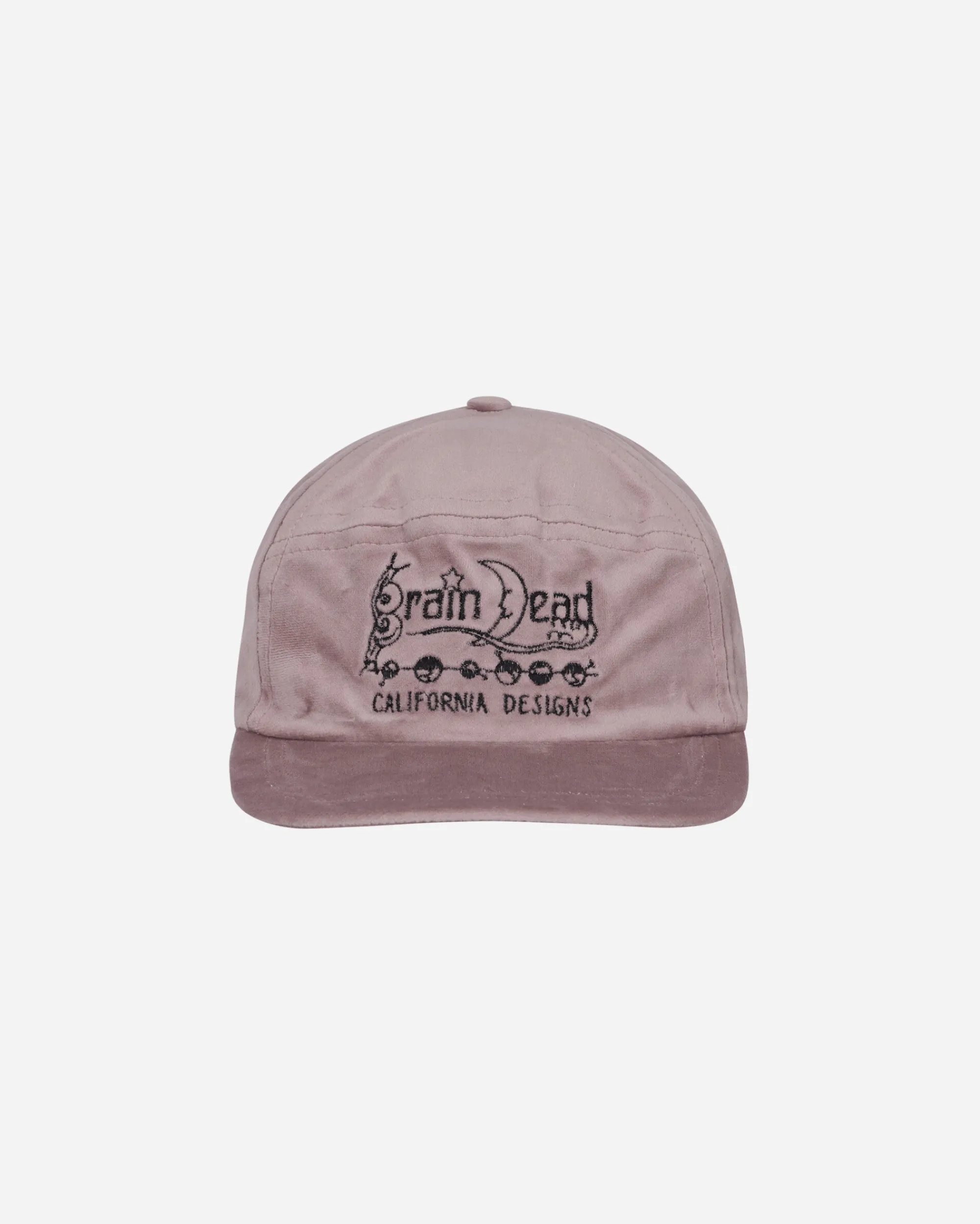 Brain Dead Hats|Hats^Velveteen Curved Front 6-Panel Hat Pink