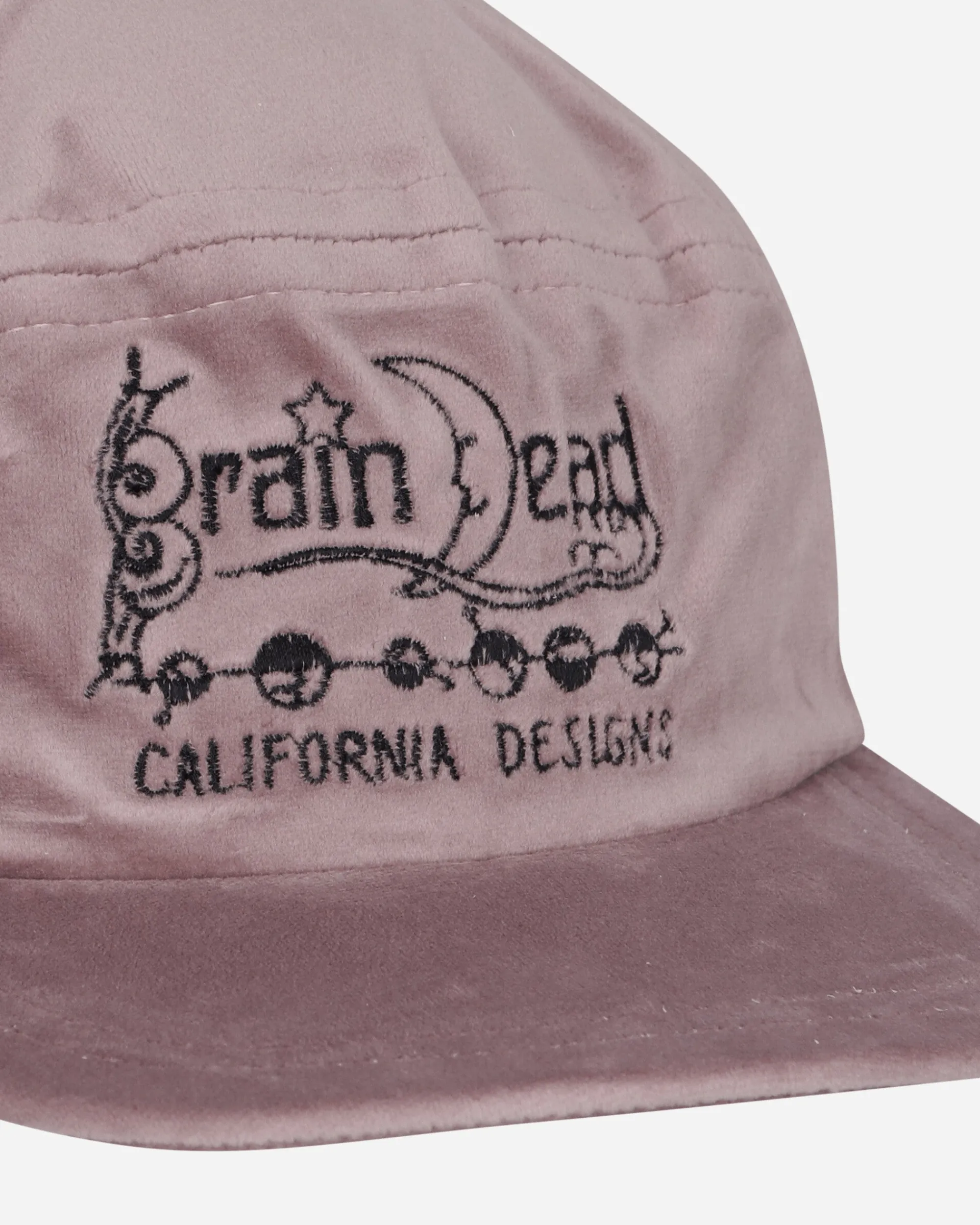 Brain Dead Hats|Hats^Velveteen Curved Front 6-Panel Hat Pink