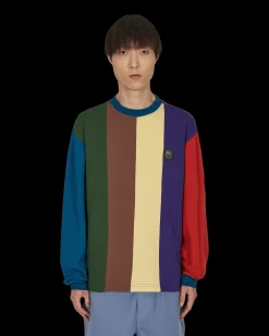 Brain Dead T-Shirts^Vet Paneled Mock Neck Longsleeve T-Shirt Grey