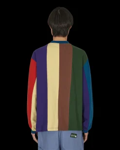 Brain Dead T-Shirts^Vet Paneled Mock Neck Longsleeve T-Shirt Grey
