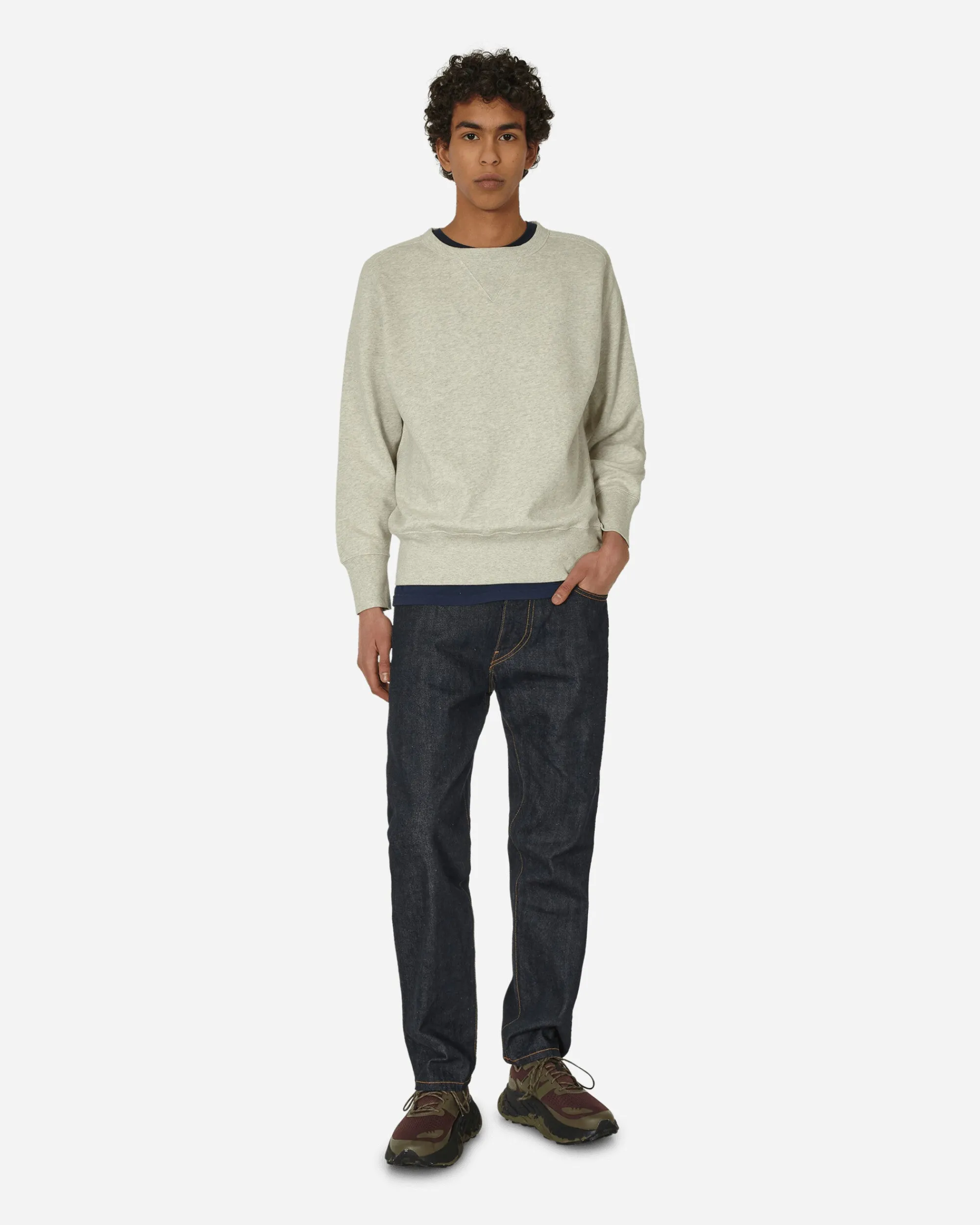 Levi's Sweatshirts^Vintage Clothing Bay Meadows Crewneck Sweatshirt Oatmeal Mele
