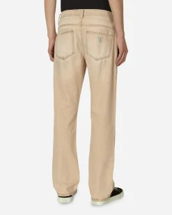 Guess USA Pants^Vintage Denim Straight Leg Pants Beige