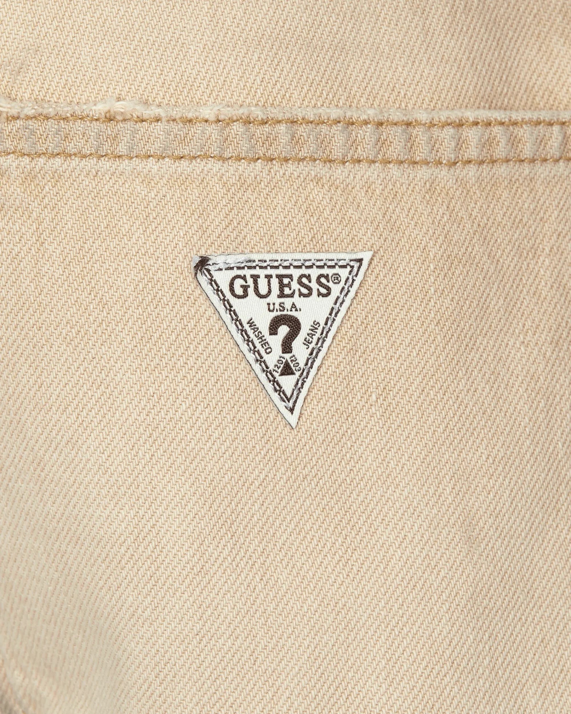 Guess USA Pants^Vintage Denim Straight Leg Pants Beige