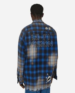 Maison MIHARA YASUHIRO Shirts^Vintage-Like Check Shirt Blue