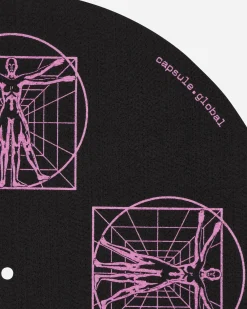 Capsule Tech And Audio^Vitruvian Icon Vinyl Slipmat Black / Magenta