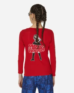 Hysteric Glamour T-Shirts^Vixen Girl Longsleeve T-Shirt Red