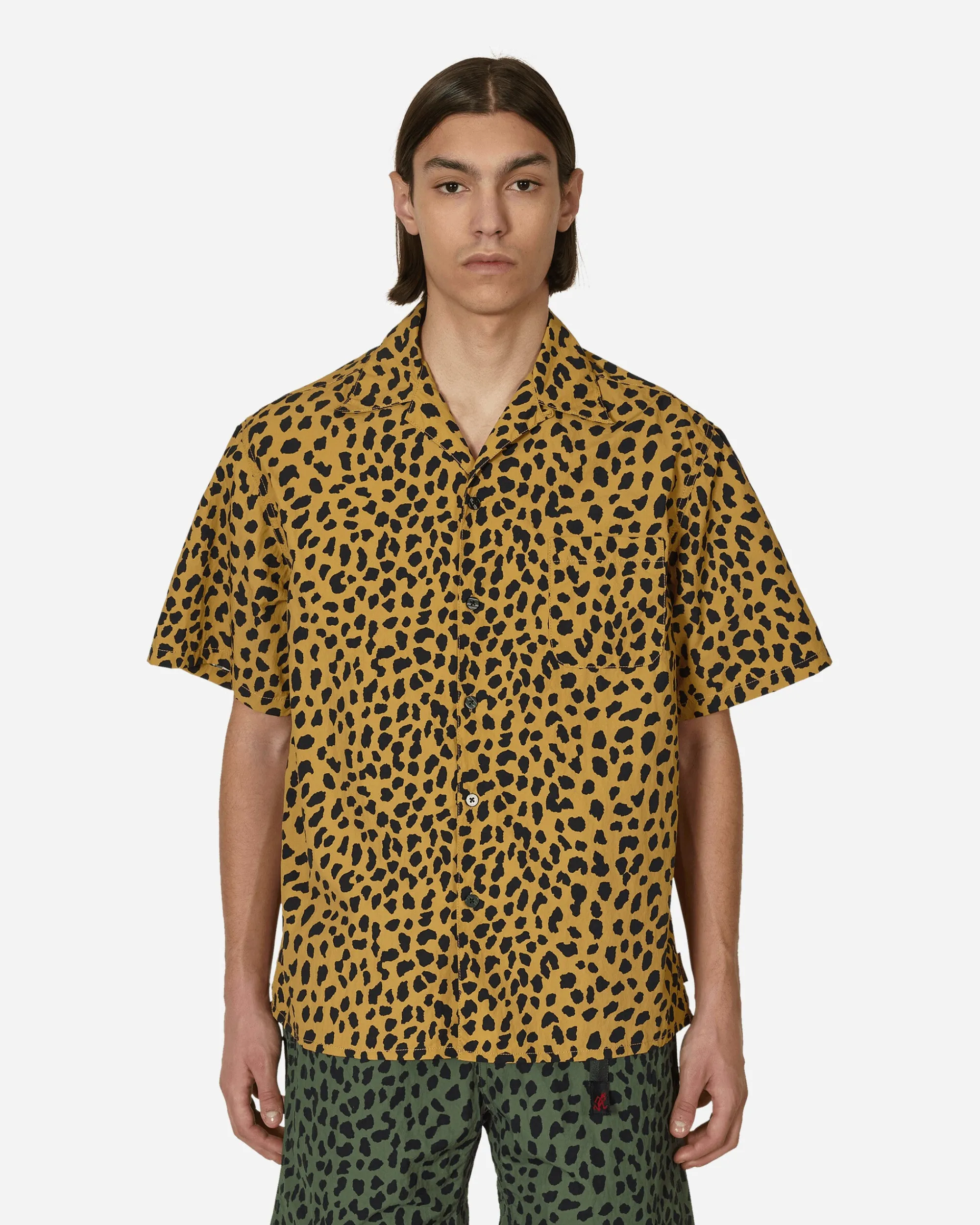 Gramicci Shirts^WACKO MARIA Open Collar Shirt Beige