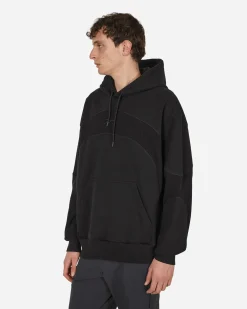 Reebok Sweatshirts^Waffle Pattern Logo Hoodie Black
