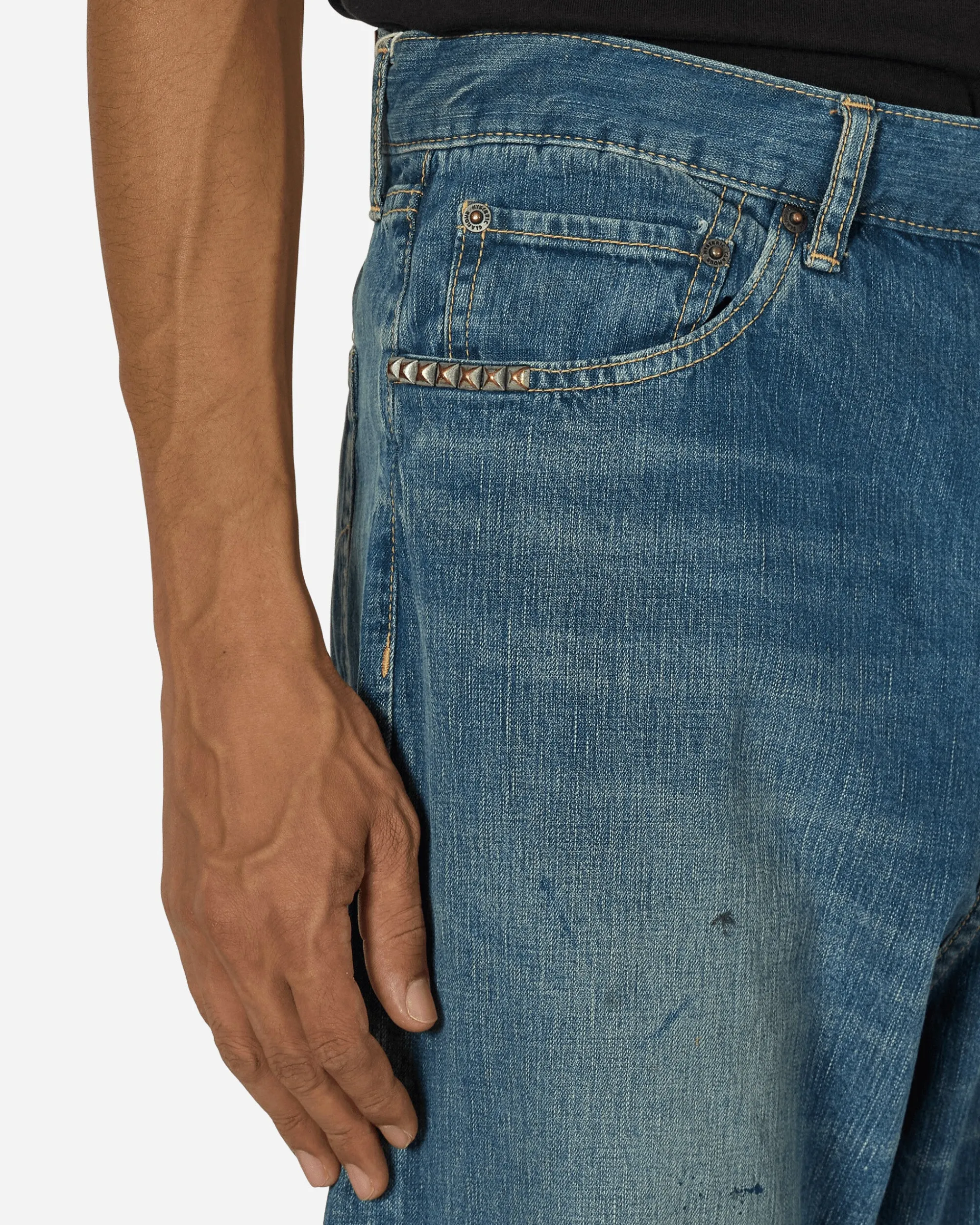 Hysteric Glamour Pants^WAP Processing Baggy Pants Indigo