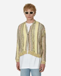 Vitelli Knitwear^Warp Cardigan Light Sand