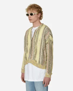 Vitelli Knitwear^Warp Cardigan Light Sand